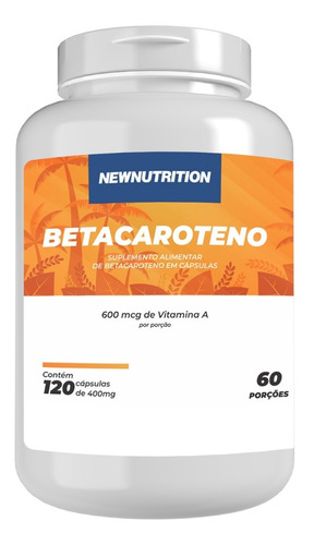 Betacaroteno Newnutrition 120 Cápsulas