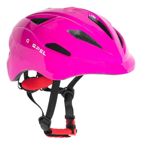 Casco Bicicleta Ciclista Talla M Rosa Con Luz Sl712 Gospel