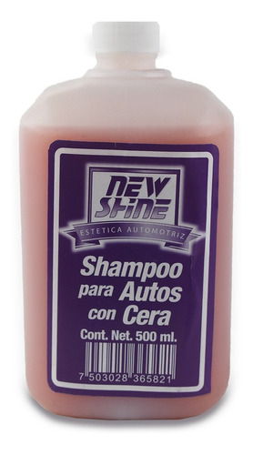 Shampoo Líquido Para Autos Con Cera New Shine 500 Ml