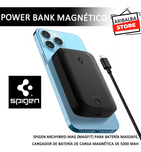 Spigen ArcHybrid Mag (MagFit) para batería MagSafe, banco de energía de  carga magnética de 5000 mAh, cargador portátil de carga inalámbrica rápida