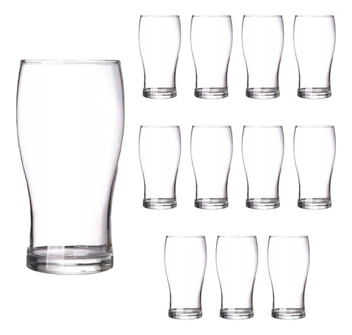 Vasos Vidrio Cerveceros Trago Largo Pinta Diamond 540ml X12