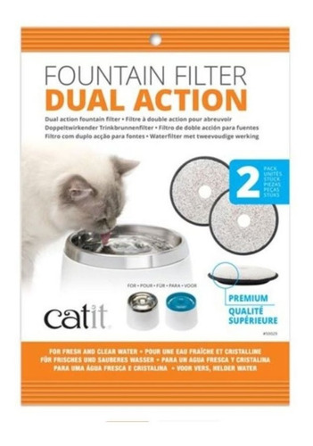 Filtro Fuente Agua/gatos/acero Inox.3 Lts/cat It/boxcatchile