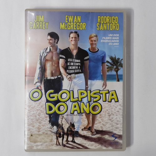 Dvd O Golpista Do Ano - Jim Carrey, Rodrigo Santoro Filme (Usado)