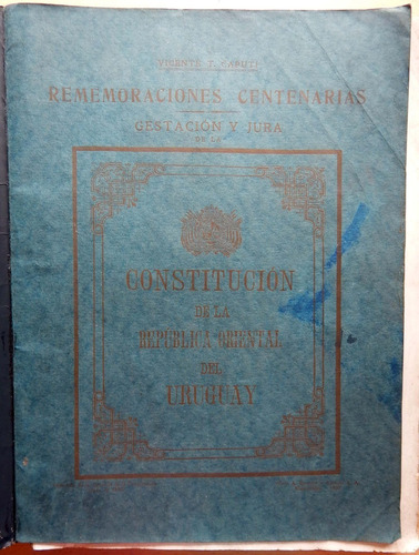 Rememoraciones Centenarias Constitución 1930 Vicente Caputi