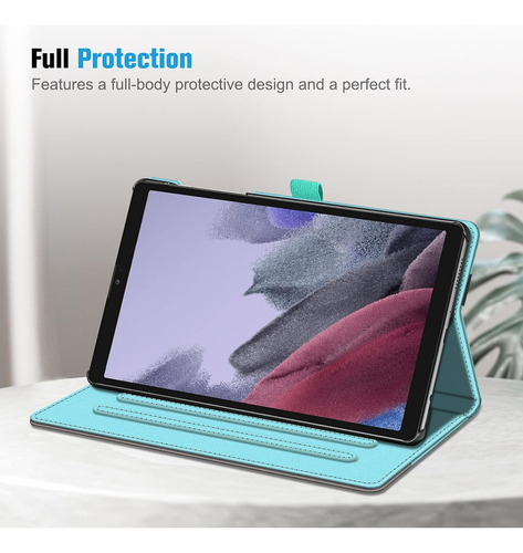 Funda Con Tapa Soporte Azul Para Samsung Galaxy Tab A7 Lite