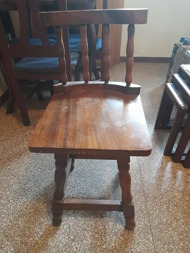 Silla De Madera Tipo Bar (Usado)