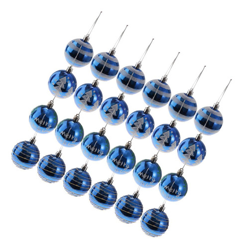 Bolas De Árbol De Navidad Azul Real