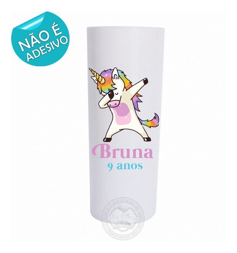 Imagem 1 de 5 de 20 Copo Long Drink Personalizado Unicórnio