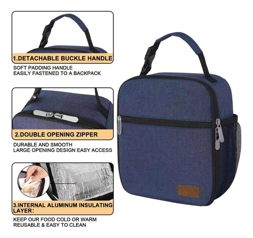 Bolso Lonchera Deosk Azul Marino