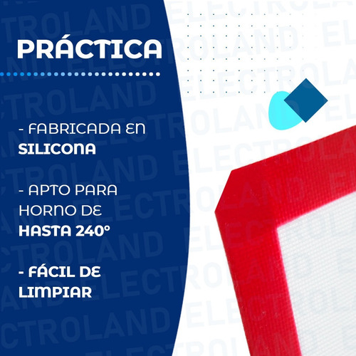 Imagen 4 de 10 de Lamina Tapete Antiadherente De Silicona Repostería Hornear