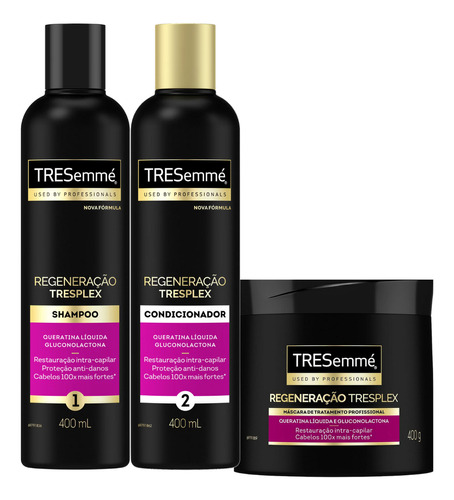 Kit Shampoo E Condicionador Tresemmé Tresplex + Máscara 400g