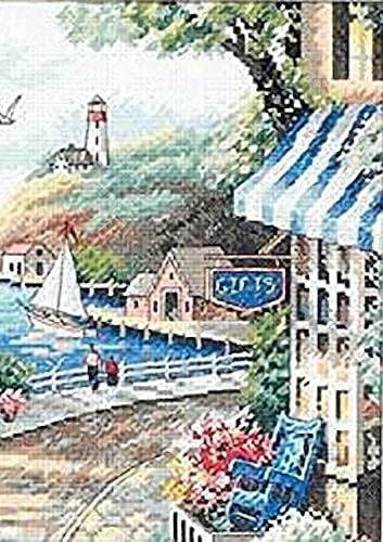 Dimensions Café By The Sea Kit De Punto De Cruz, 14 Hilos Ai