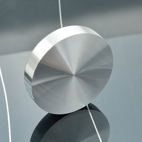 . Soporte De Mesa De Vidrio Con Disco Circular De Aluminio
