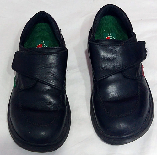 Zapato Colegial Negro Kickers Con Abrojo 20,5 Cm Talle 31 