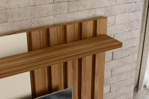 Painel Comprelar Para Tv Até 70 Off White/cinamomo De Mdf