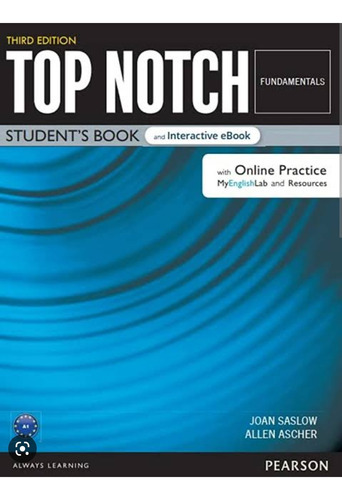 Top Notch Std & Ebook & Online Practice Melfundamental 3ed., De Joan Saslow, Allen Ascher. Editorial Pearson, Tapa Blanda En Inglés