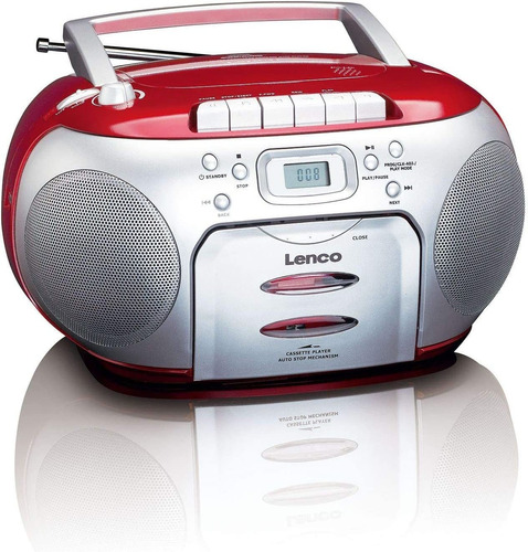 Lenco Scd-42 Rojo, Plata - Radio Cd