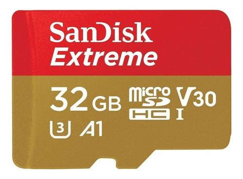 Tarjeta De Memoria Sandisk Sdsqxvf-032g-an6ma  Extreme Con Adaptador Sd 32gb