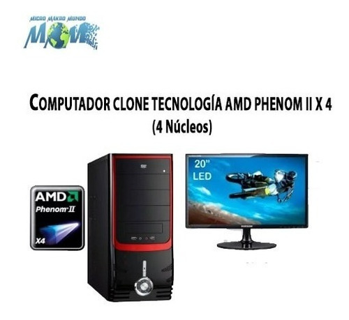 Computador 4 Nucleos/8gb/1.0tb/w10/obsequio - Sin Monitor