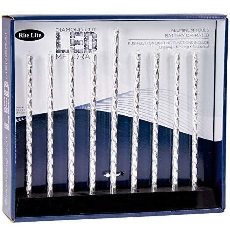 Imagen 3 de 6 de Rite Lite Diamond Cut Led Electric Menorah Hanukkah Menorah