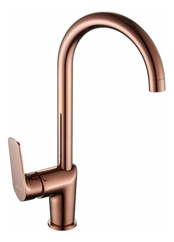 Torneira Monocomando Cozinha Bica Alta Cobre - Sensi Dacqua Acabamento Metal Cobre Cromado