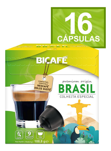 Cápsula De Café Brasil 100% Arábica P/ Maq. Dolce Gusto*_