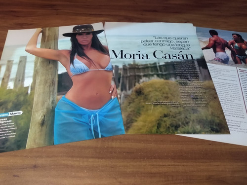 (ar944) Moria Casan * Clippings Revista 3 Pgs * 2008 (Usado)