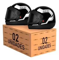 Comprar Kit 2 Capacetes Fechado Sport Moto Tipo San Marino Barato Nf