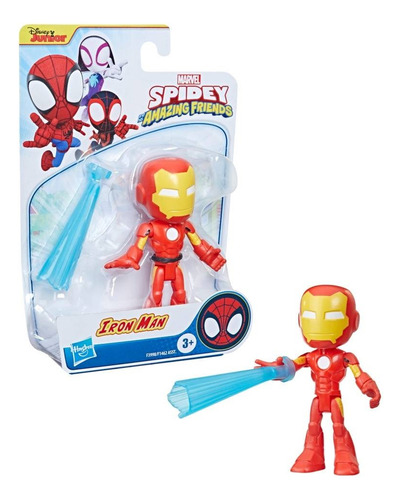 Figura Iron Man Con Rayo Spidey And His Amazing Friends