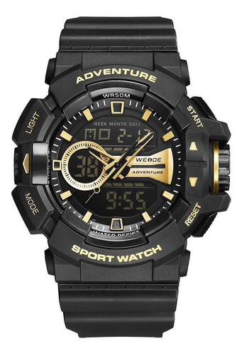 Reloj deportivo Weide Black Gold Original para hombre
