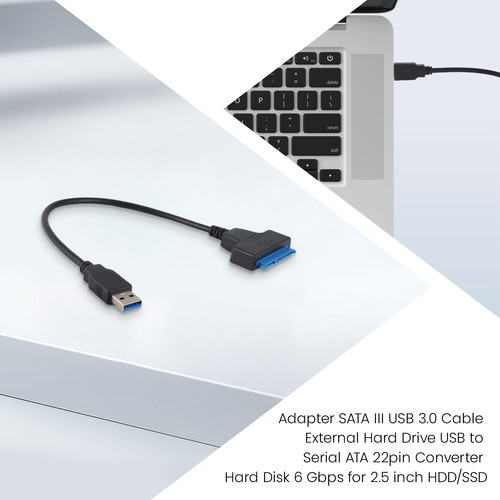 Cable Adaptador De Disco Duro Usb 3.0 A 2.5 Pulgadas Sdd T-f