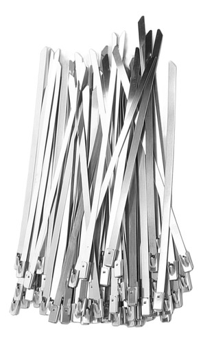 100 Bridas De Acero Inoxidable Para Mangueras Con Cierre Aut