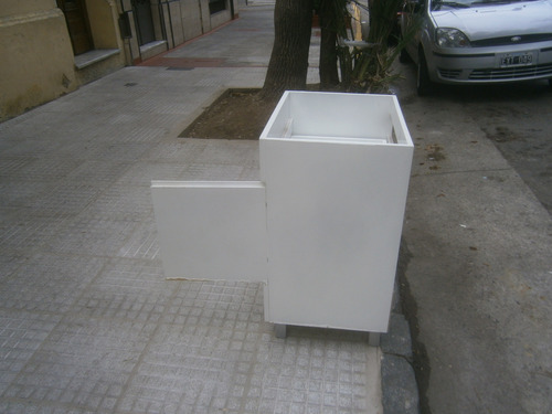 Vanitory Sin Pileta Laqueado Blanco Blanco (Usado)