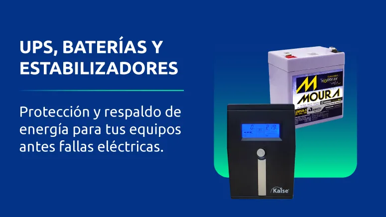 UPS, baterías y estabilizadores