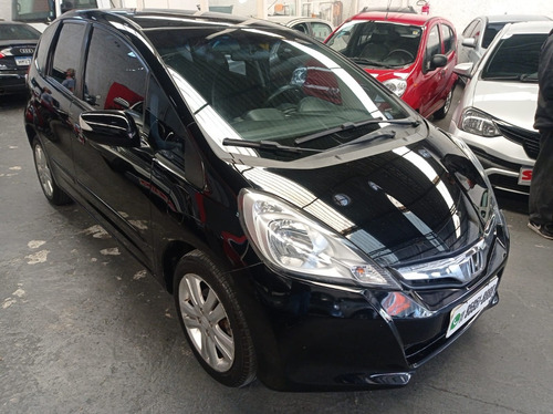 Imagem 5 de 11 de Fit 1.5 Ex Automatico 2014 Preta 2 Dona Completo Confira