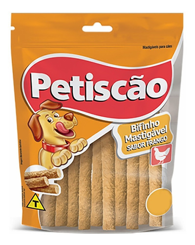 Bifinho Cães Petiscão Palito Mastigável De Frango - 500g