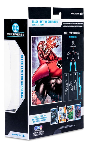 Figura De Acción Dc Multiverse Black Lantern Superman Nuevo