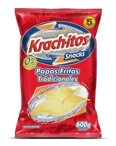 Pack X 7 Unid Papas Fritas   550 Gr Krachitos Snack Pro