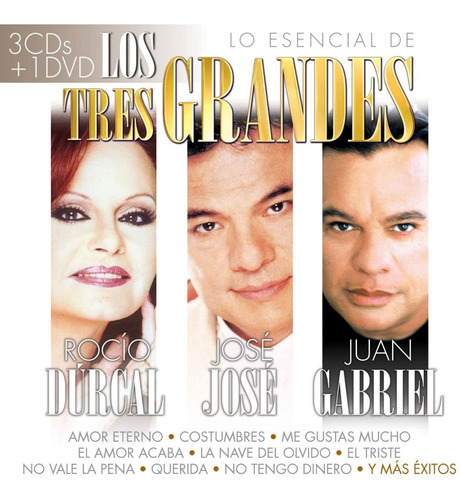 Lo Esencial De Los Tres Grandes | 3 Cd´s + Dvd Colección