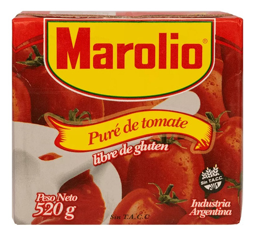 Pack X 3 Pure De Tomate Marolio Doy Pack X 520 Grs.