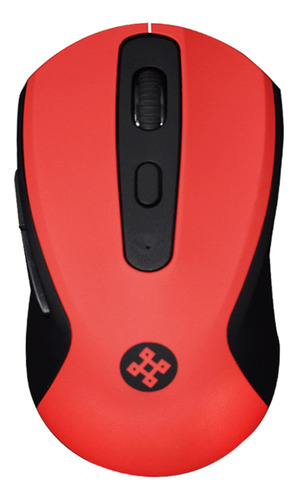 Naceb Tecnología Mouse Inalámbrico NA-0116 Diseño Ergonómico Cómodo Alcance de Hasta 10 M. 2.4 GHZ Incluye Pilas AA Color Rojo