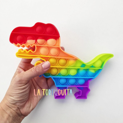 Pop It Fidget Toy | Arcoiris | Hexagonal | La Tortuguita 