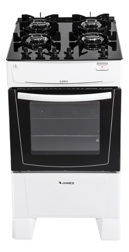 Cocina A Gas James C690 V 4 Hornallas Vidrio Templado Nnet