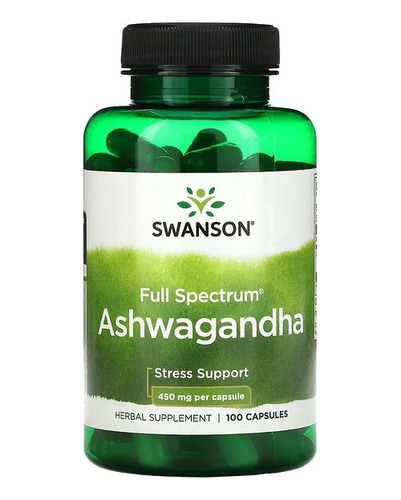 Ashwaganda Swanson Espectro Completo 450mg 100 Caps. Stress