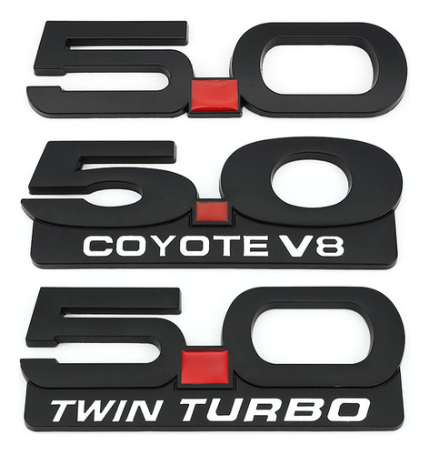 Pegatinas Coche 5.0 Logotipo Insignia 3d Para Ford Mustang