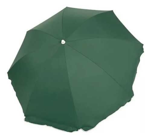 Sombrilla De Jardín O Playa 3 Metros De Díametro Verde (3 Piezas) Con Protector Uv Global Imports Sombrilla Playera Reforzada Alta Calidad Con Rompevientos