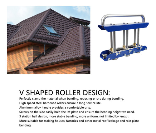 Dobladora Edge Roller Bender De Color Azul, Diseño En Forma