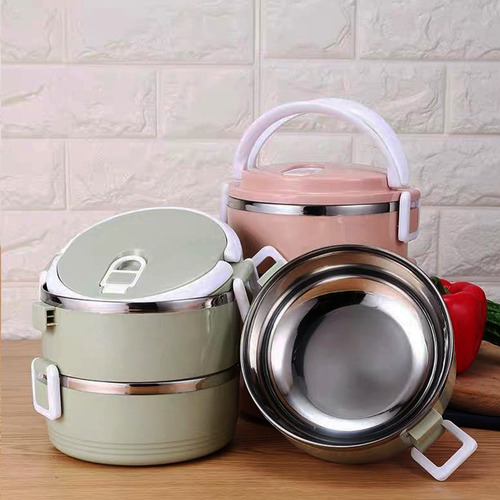 Lunchera Conservadora Vianda Termica Acero 3 Pisos