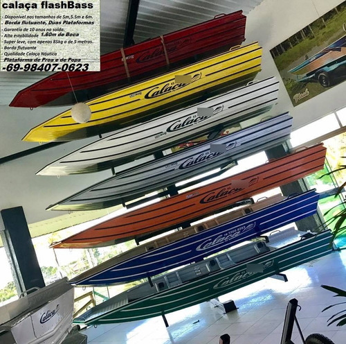 Barco De Alumínio Calaça Mod Flash Bass 600 De 6 Metros