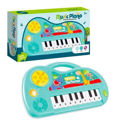 Mini Piano Didactico Con Luz Y Sonido